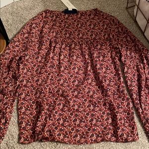 Multicolored flower blouse